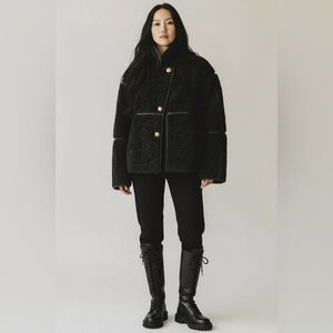 H&M Women’s Black Sherpa Coat